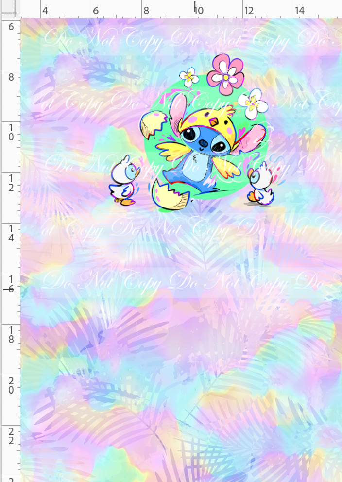 626 Cutie - Panel - Rainbow - duck - CHILD