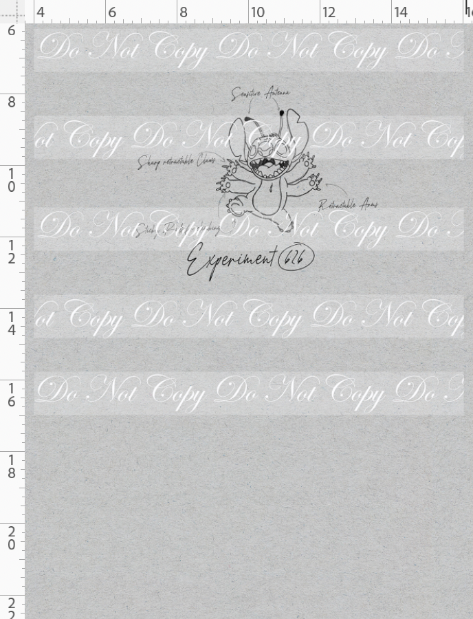 626 Doodle Disasters - Panel - Black on Heather Grey - individual - child