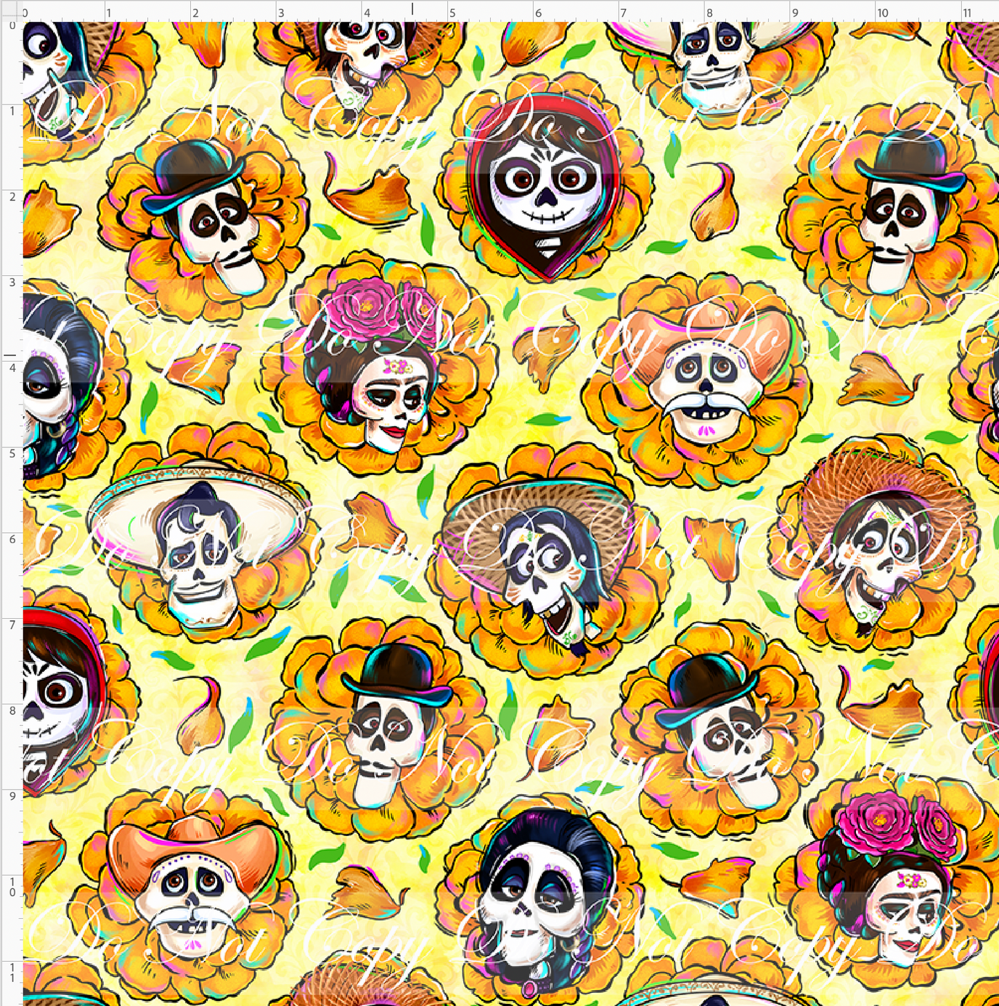 ALways Remembered - Flower faces - yellow - regular scale