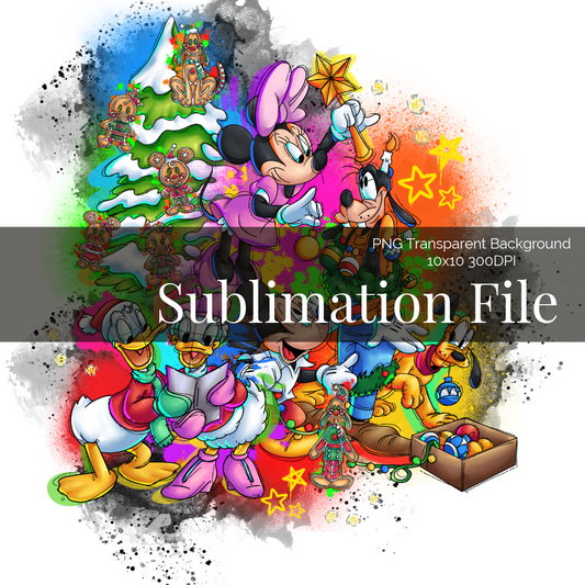 A Main Street Christmas - Sublimation File PNG - Digital Download