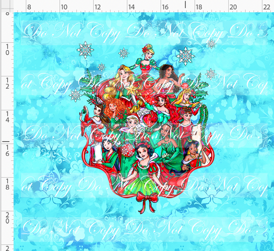 A Princess Christmas Story - panel - blue - princess frame - ADULT