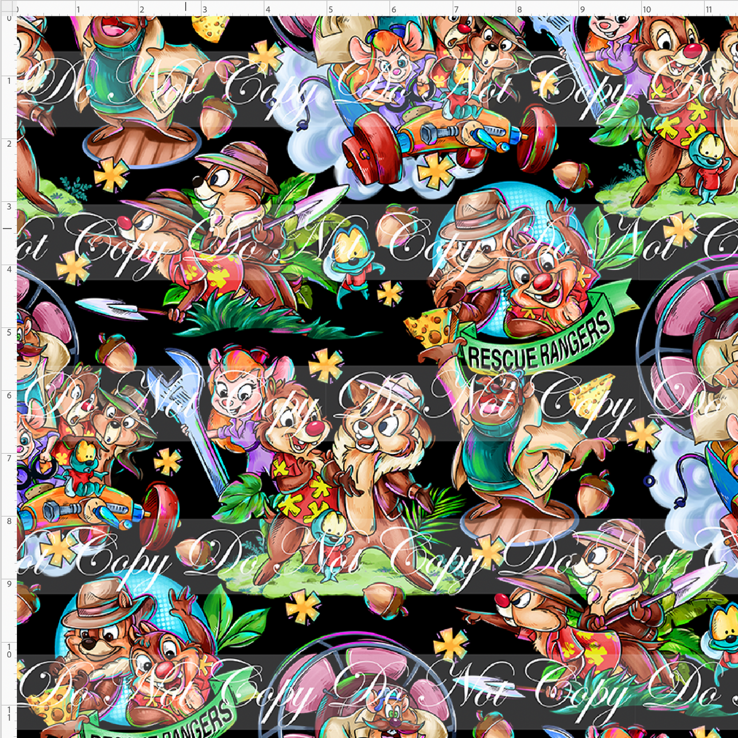 Acorn Adventures - Main - Regular Scale - Black