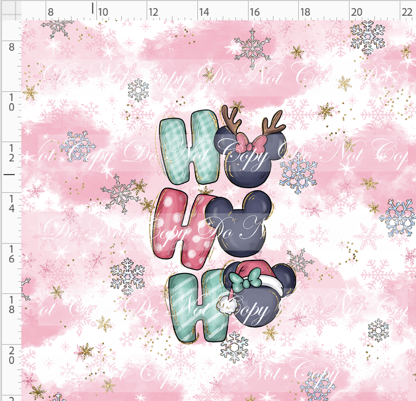 Advent Christmas Collection-panel-pink-hoho-adult