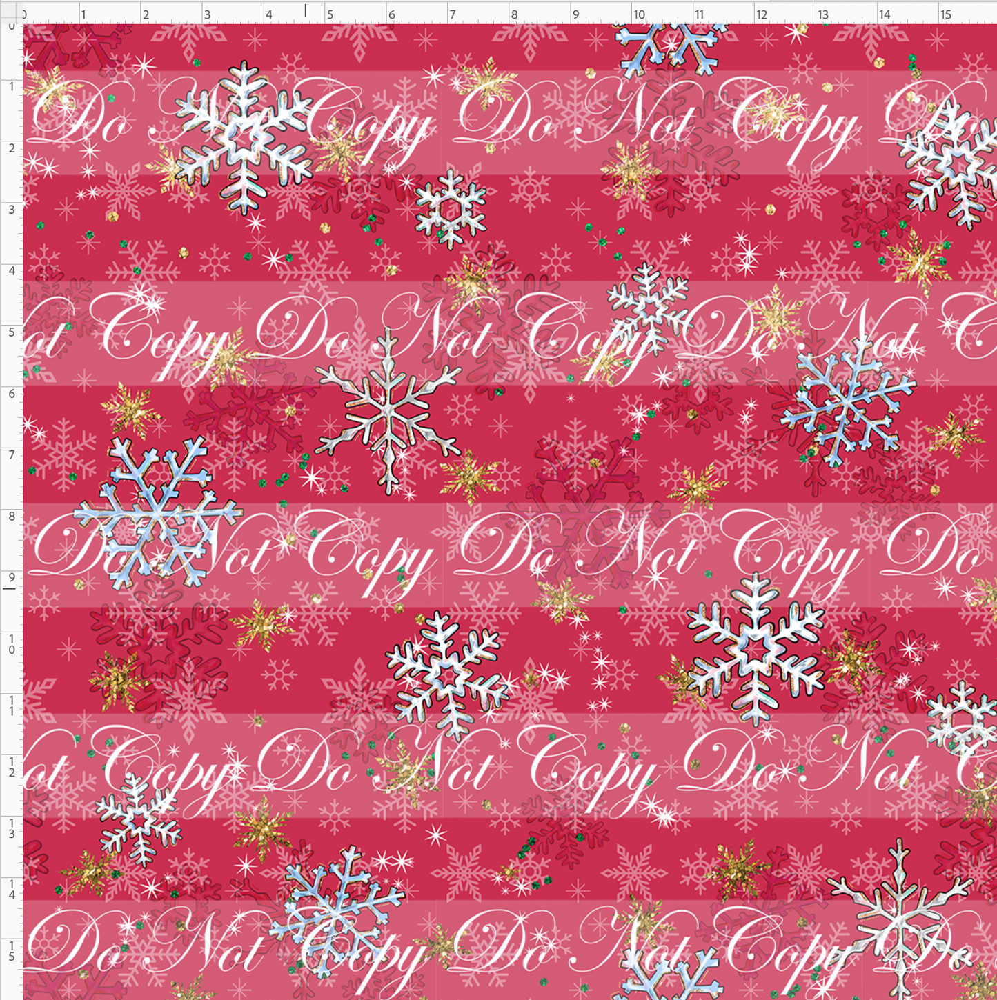 Advent Christmas Collection-red snowflake-large scale