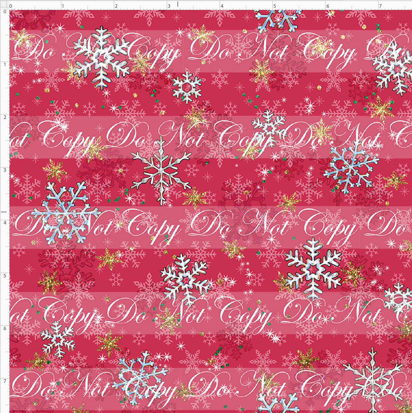 Advent Christmas Collection-red snowflake-small scale