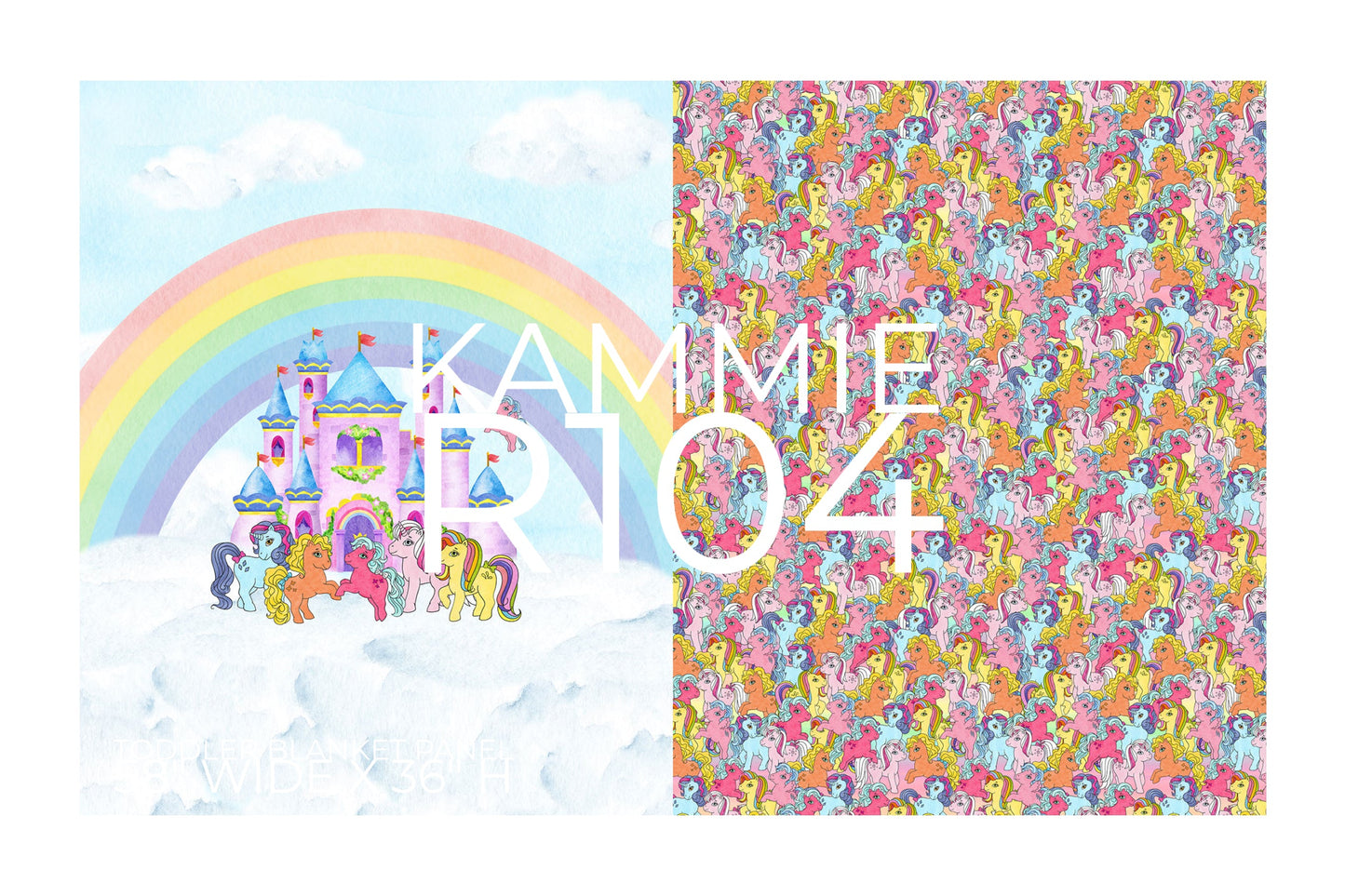 Adventures in Magicland - Childrens Blanket Panel 58W x 36H