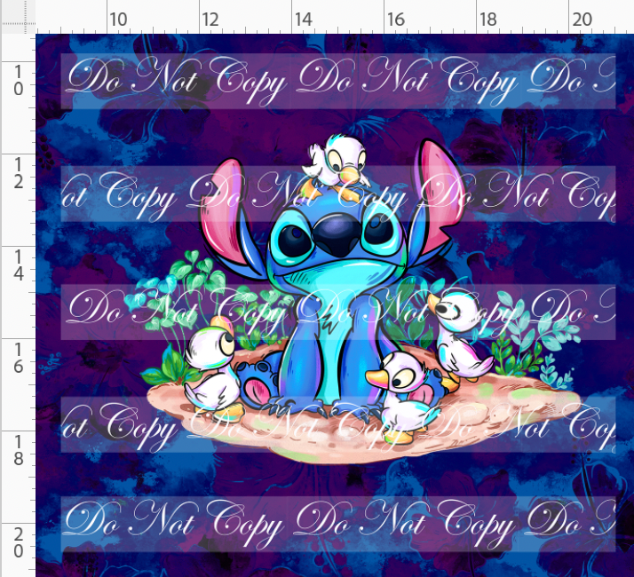 Aloha Adventures-Panel-ducks-blue-adult