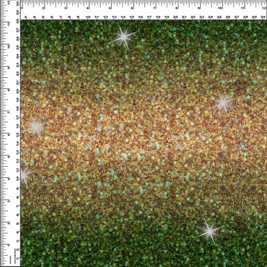 Endless Essentials: Kammieland Glitters - Christmas Green Gold Ombre