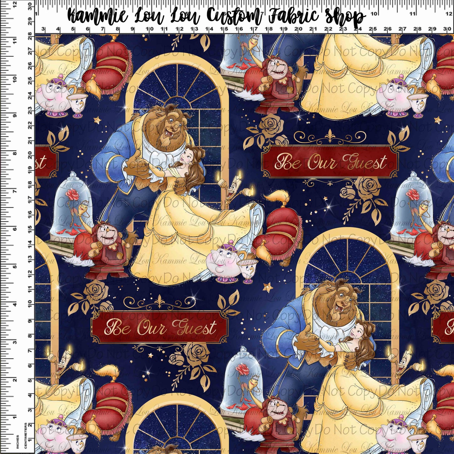 Be Our Guest - Main - Navy - Regular Scale