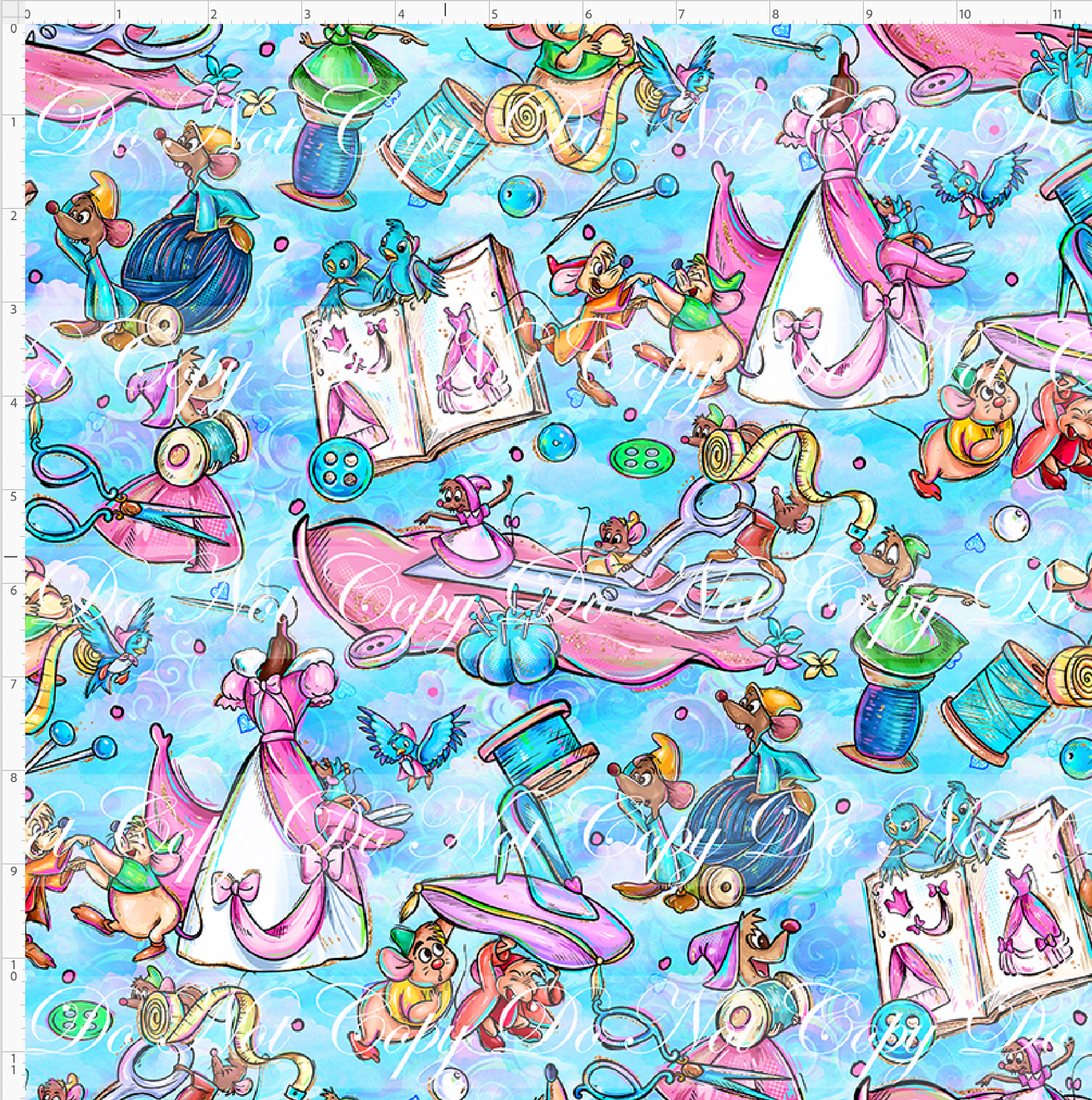 Before the spell breaks - mice - pastel - regular scale