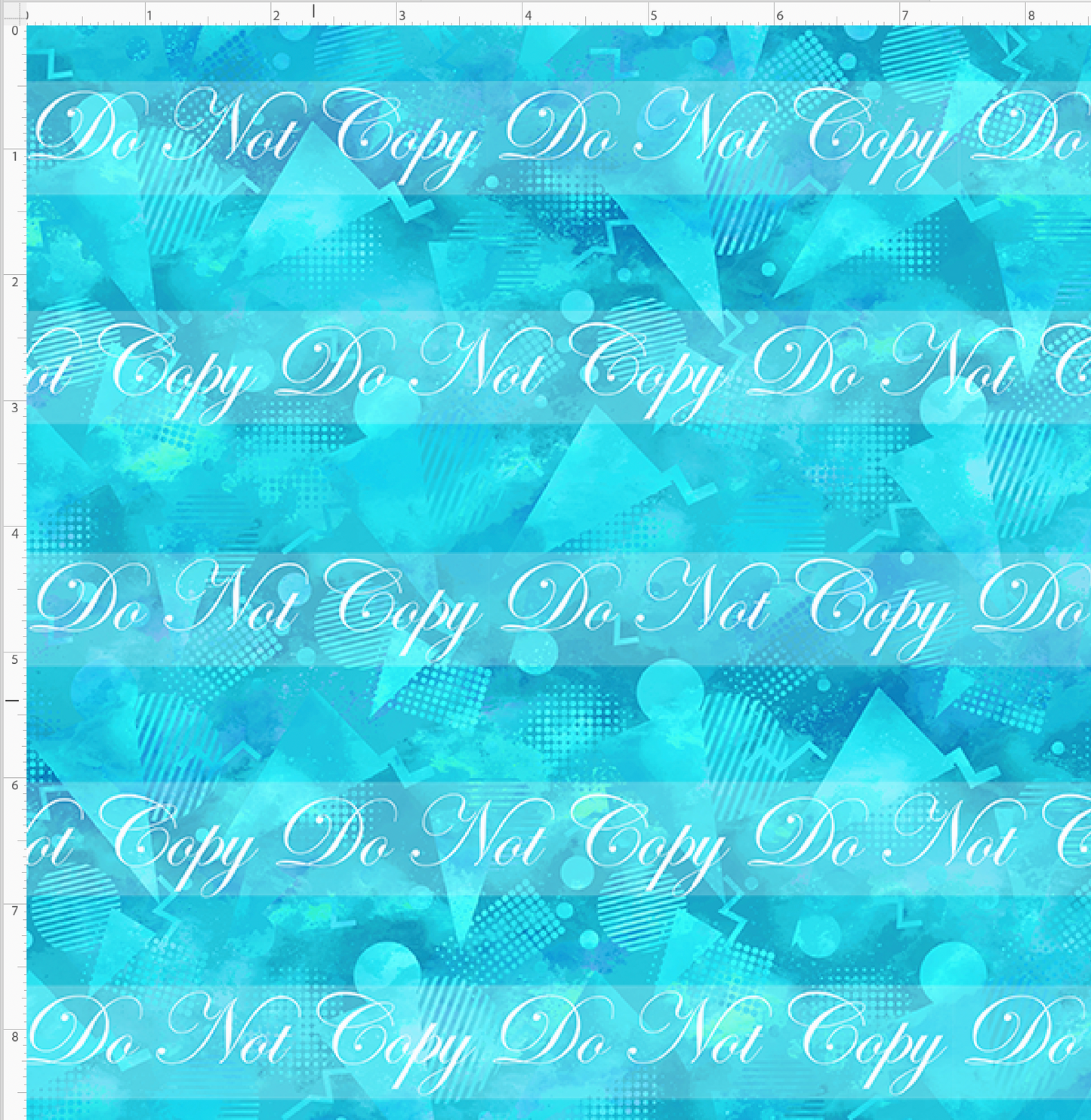 Beneath the Waves - Background - Teal - Regular Scale
