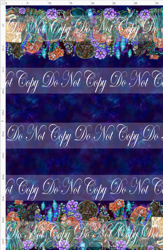 Brave at Heart - Double Border - navy