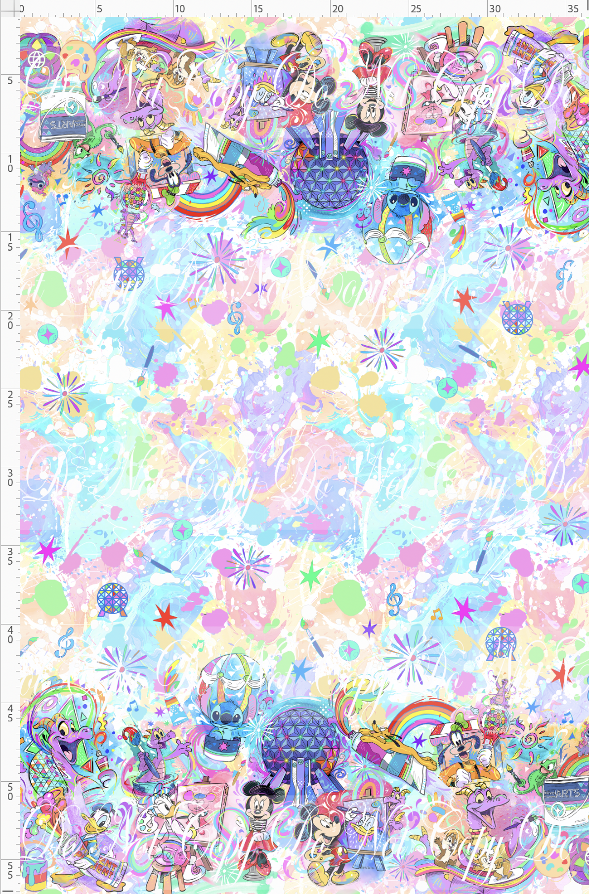 Celebrate the arts - double border - color