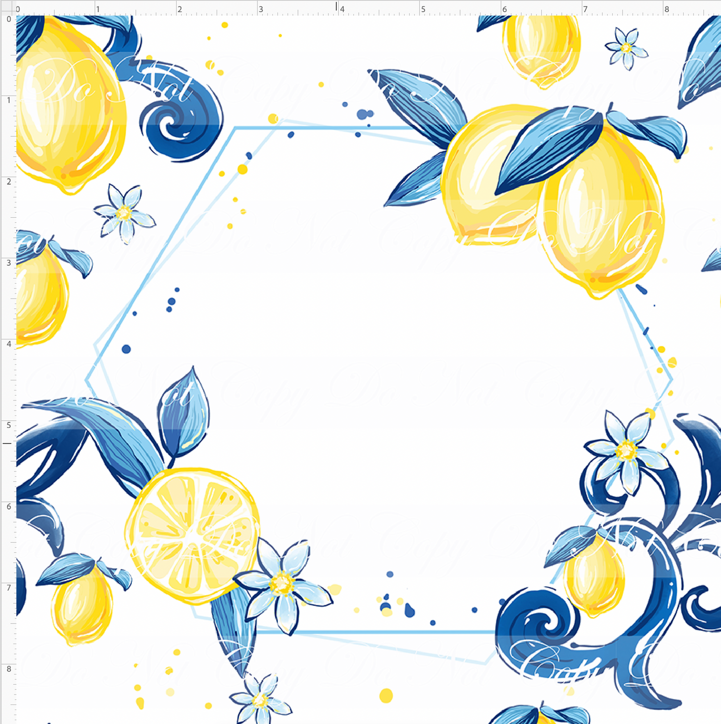 Citrus Sol - Fancy Hexagon - Regular Scale