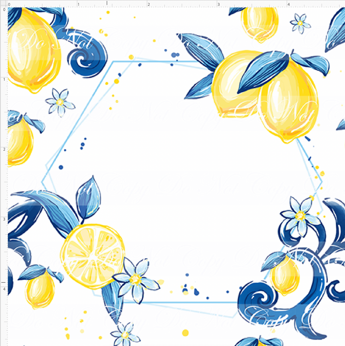 Citrus Sol - Fancy Hexagon - Small Scale