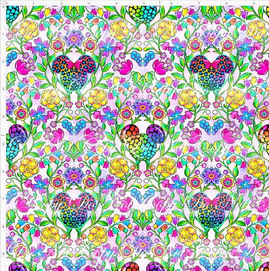 Colorful Kingdom - Paisley with mouse head - Pastel - SMALL SCALE