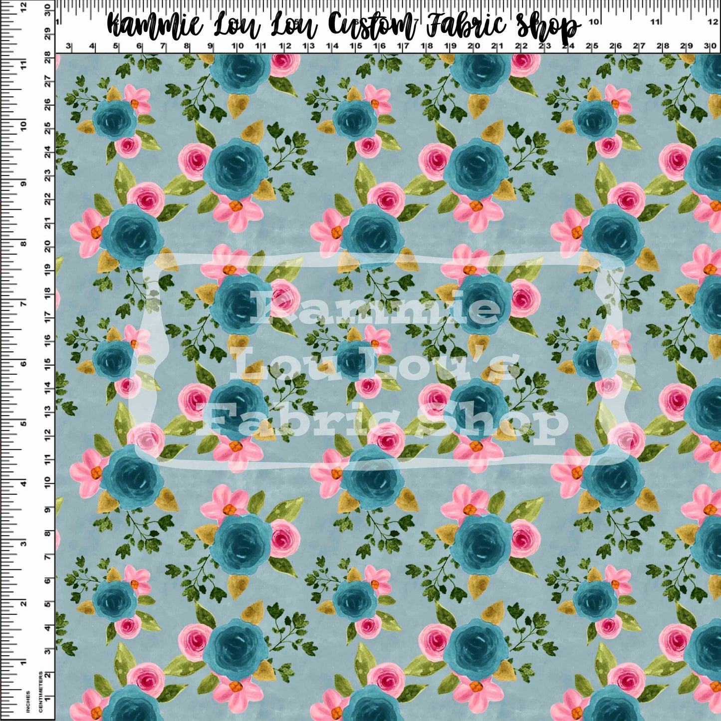 Country Roads - Blue Mini Floral