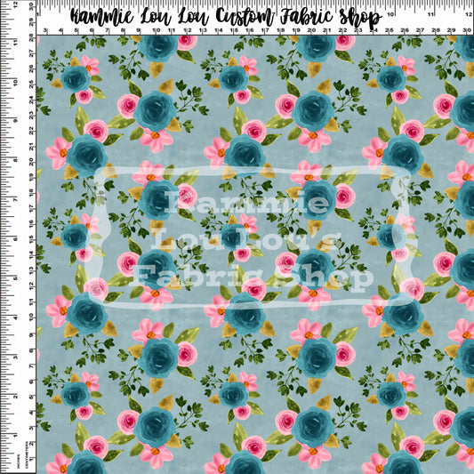 Country Roads - Blue Mini Floral