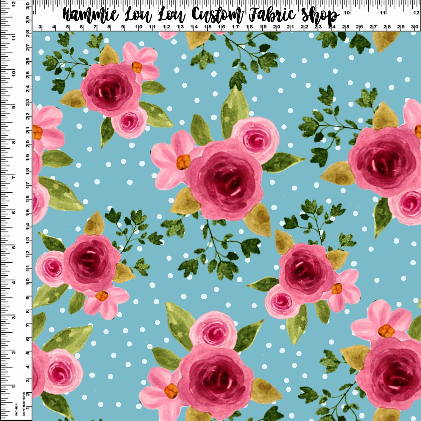 Country Roads - Large Blue Floral
