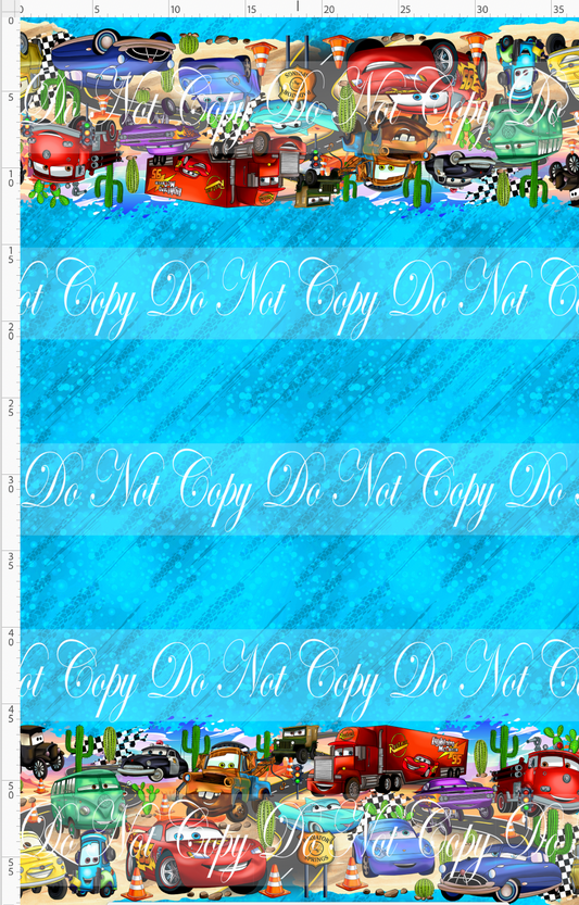 Cozy Cone Nights - Double border - blue