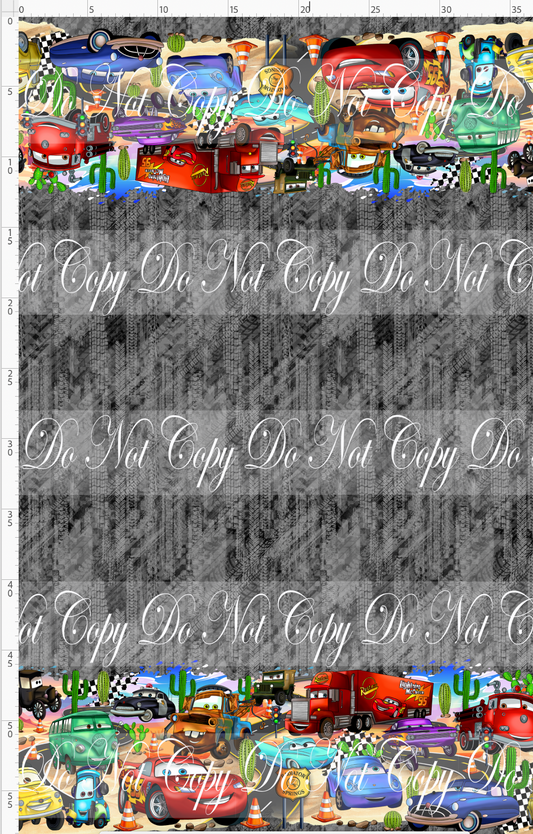 Cozy Cone Nights - Double border - grey tire marks