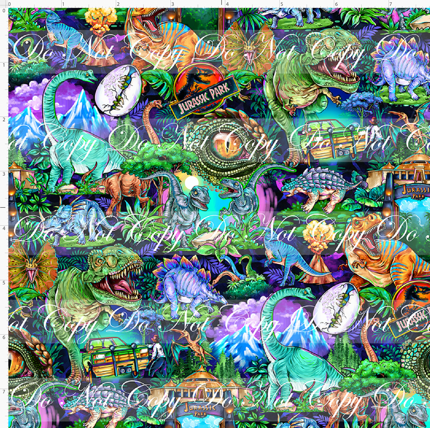 Dino Expedition - Main - blue - small scale
