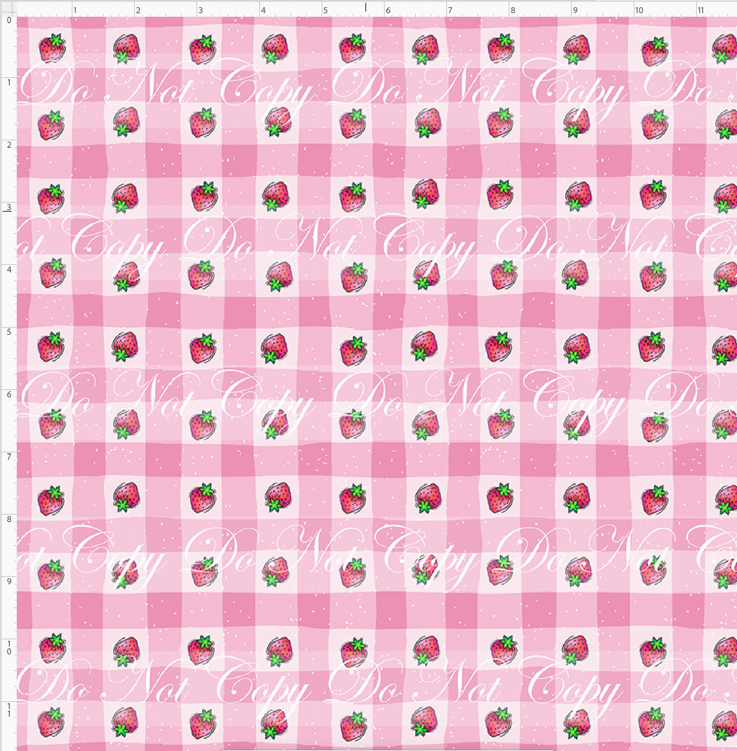 Down in the Strawberry Patch - Strawberry Plaid Coordinate