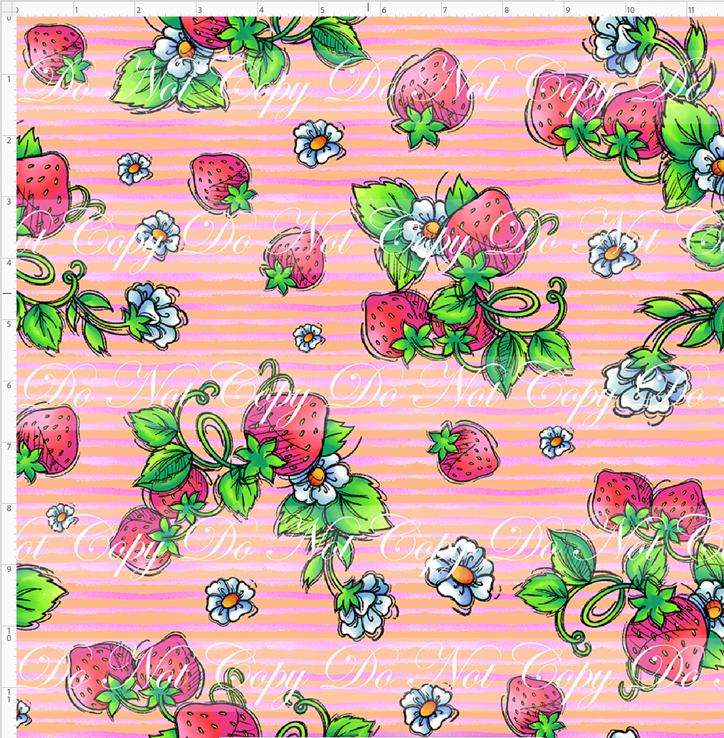 Down in the Strawberry Patch - Strawberry Toss Coordinate - Pink
