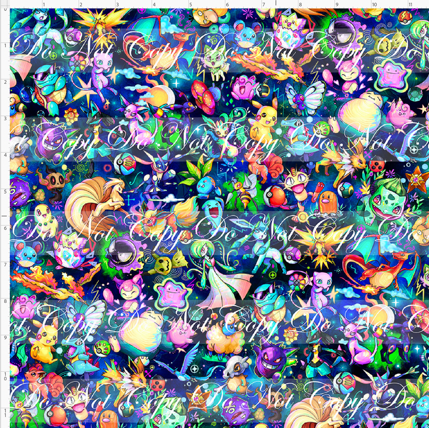 Elemental Critters - Main - Blue green - small scale