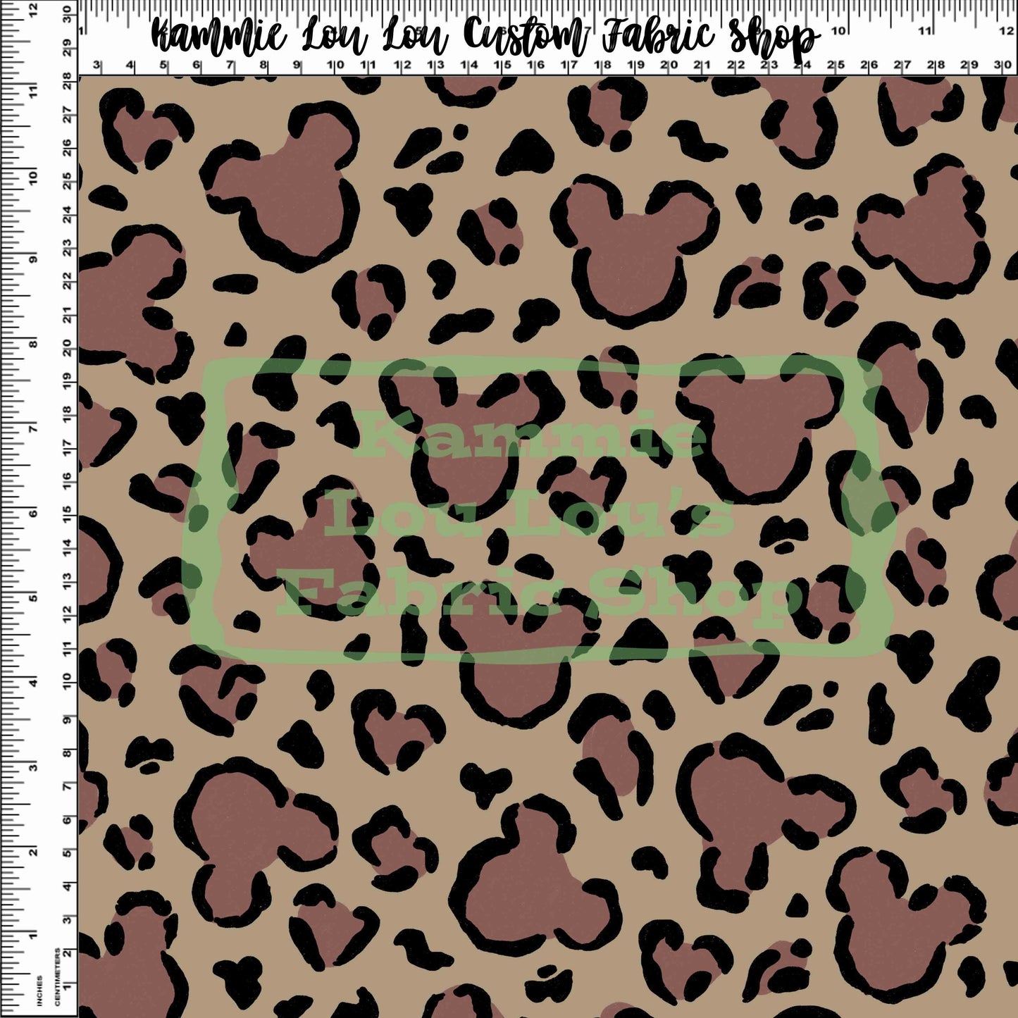 Endless Essentials - Wild Silhouettes - Brown on Tan - Regular Scale