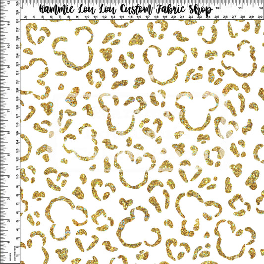 Endless Essentials - Wild Silhouettes - Gold Glitter on White - Regular Scale