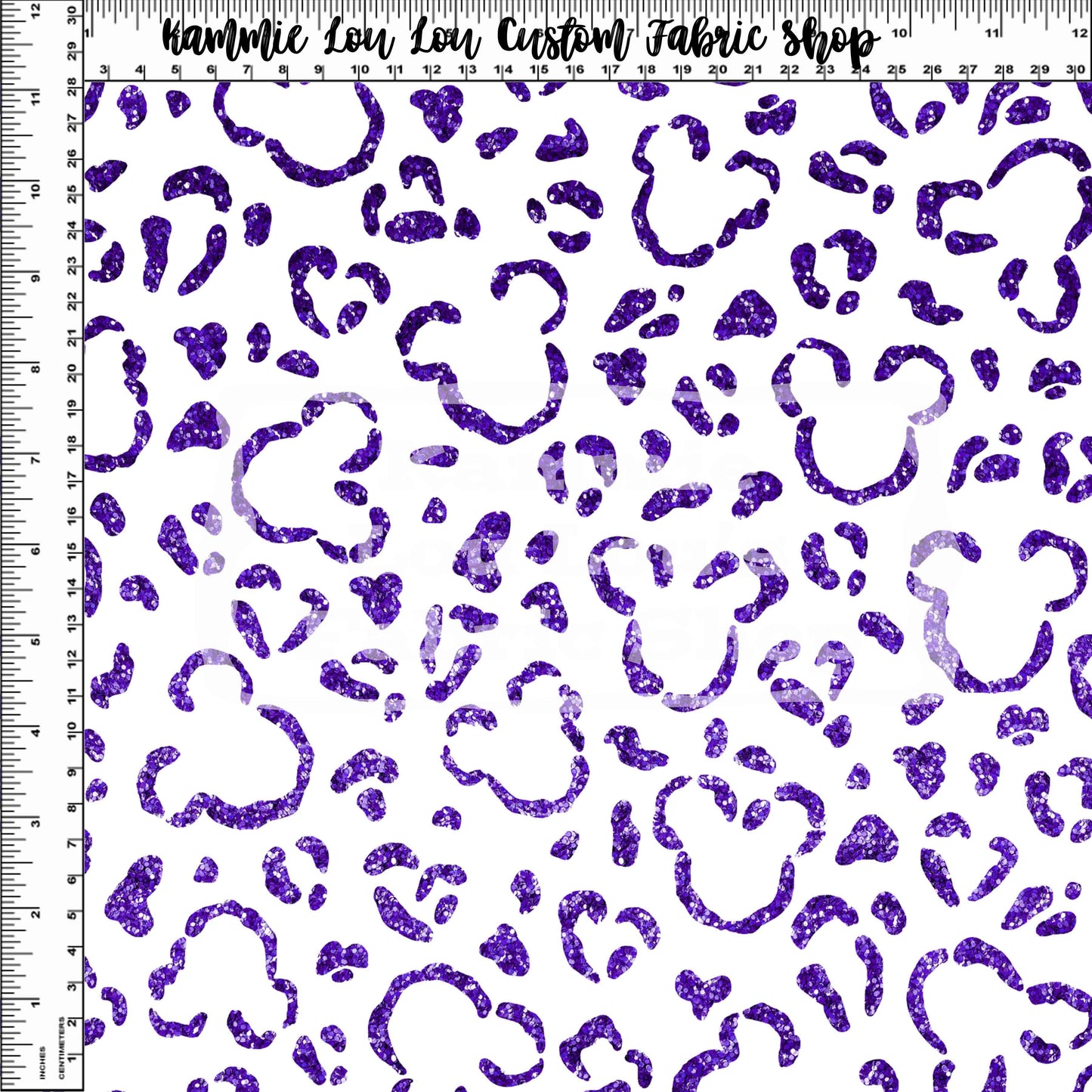 Endless Essentials - Wild Silhouettes - Grape Glitter on White - Regular Scale