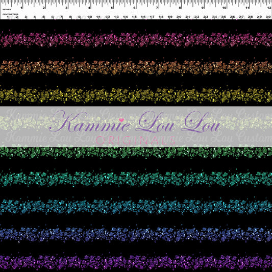 Endless Essentials: Kammieland Most Requested - Black Glitter Stripes