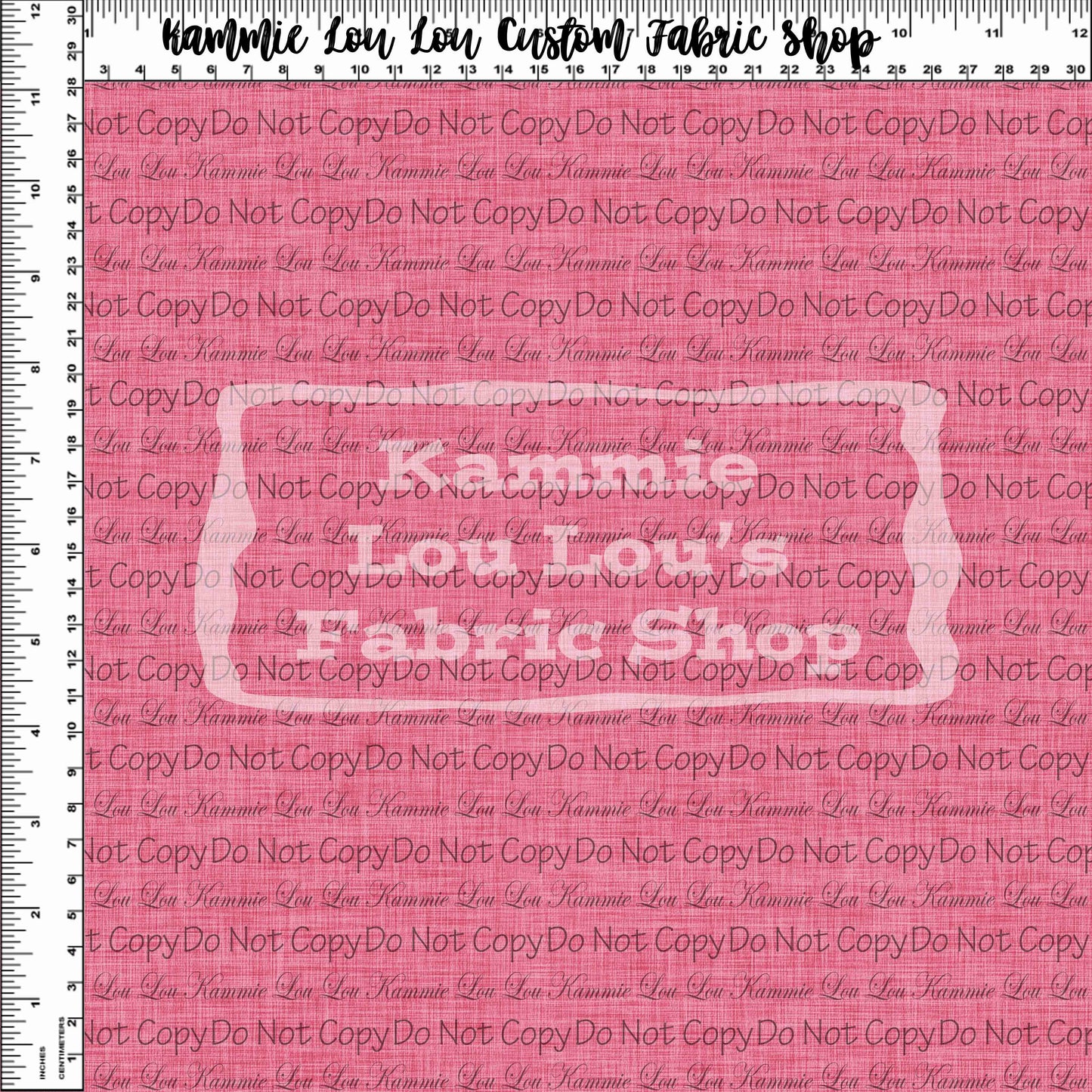 Endless Essentials - Faux Linen - Dark Pink