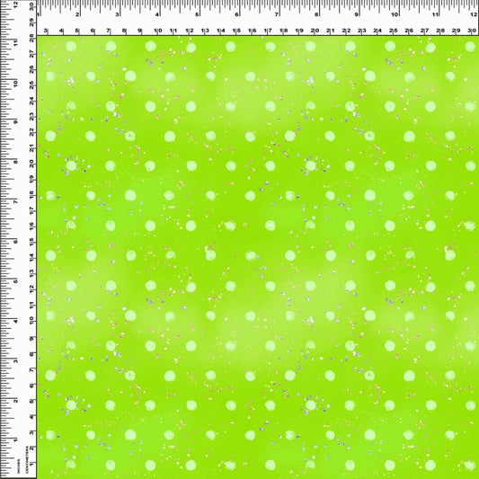 Endless Essentials: Kammieland Most Requested - Watercolor Dots Lime Green