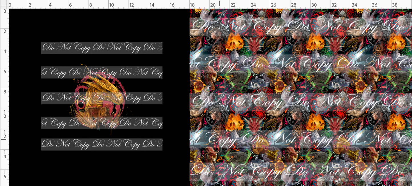 Fire and Blood-Gold Dragon-Bag Maker Roll-small scale