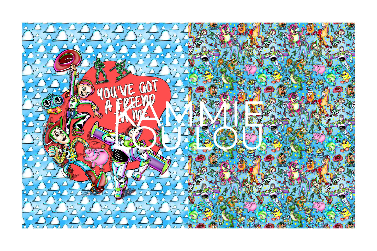 Friend in Me - Childrens Blanket Panel 58W x 36H