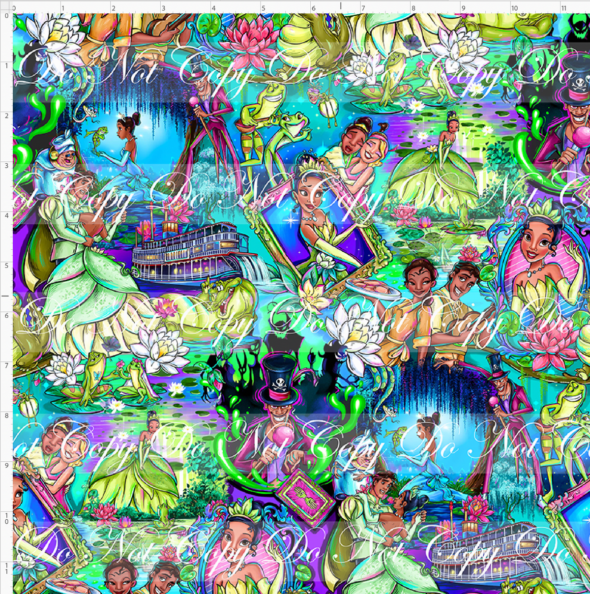 Frogs & Fireflies-Main-Teal-Regular Scale