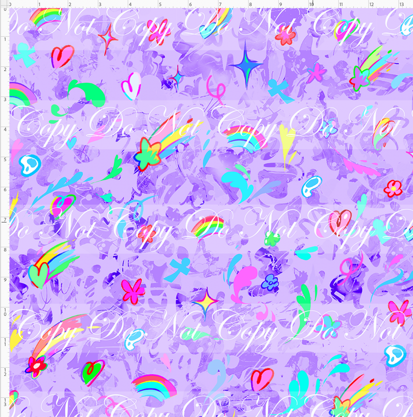 Ghibili Doodles - coordinate - purple