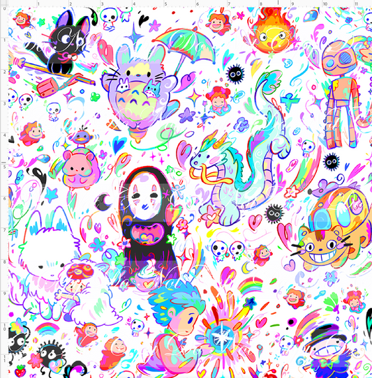 Ghibili Doodles - main - white - REGULAR SCALE