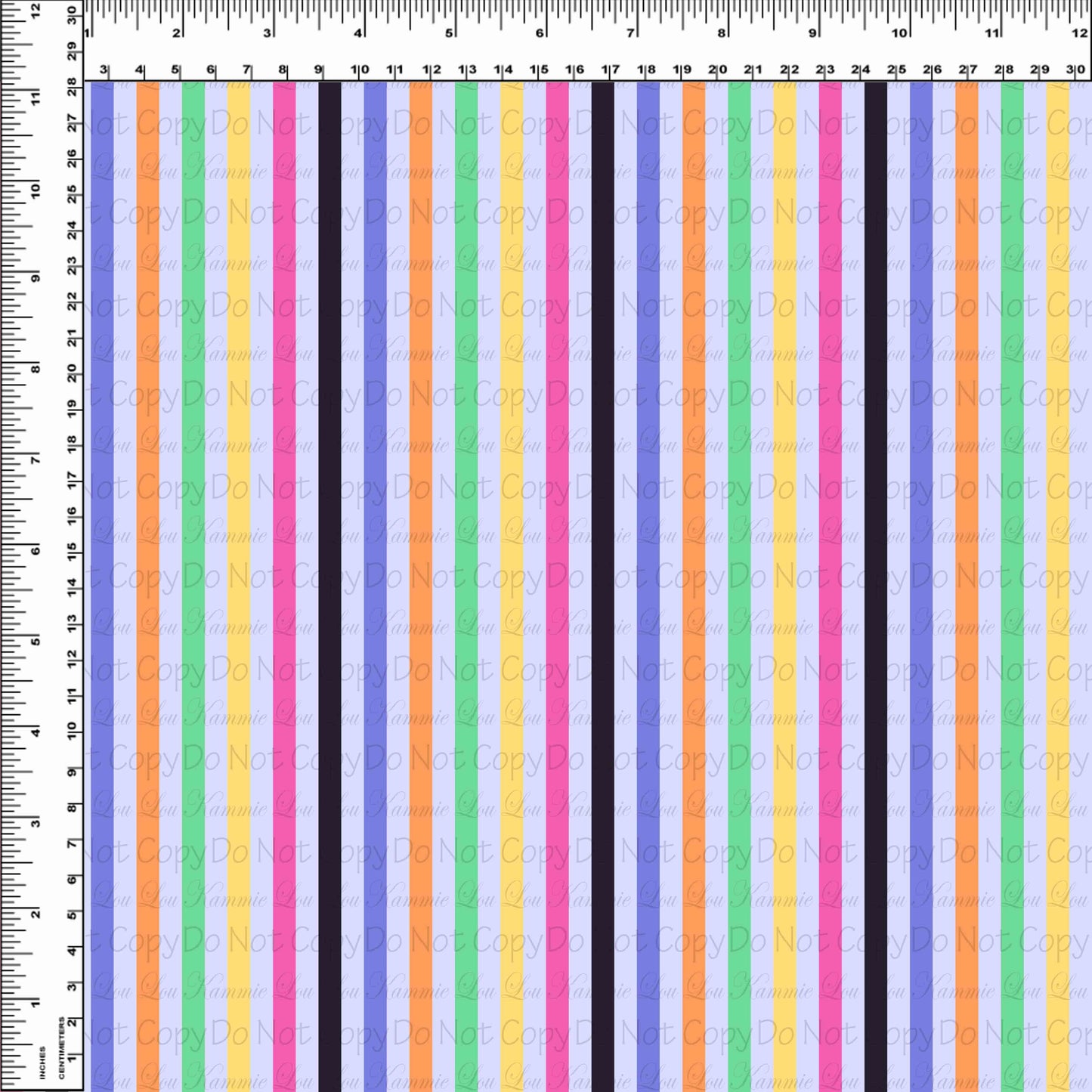 Halloween Cruise - .25 Inch Stripes - Purple