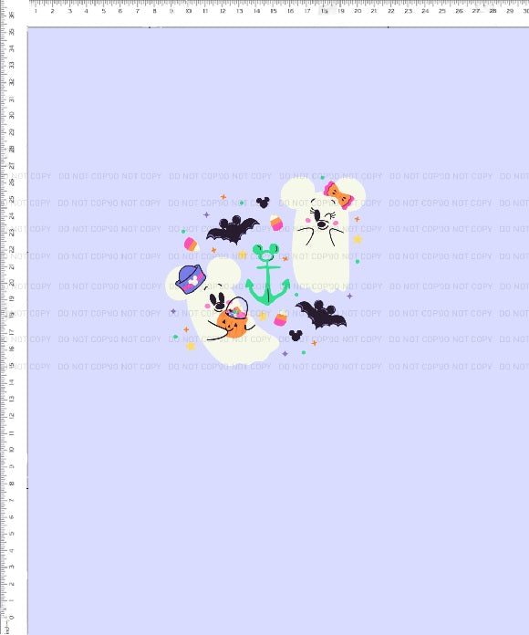 Halloween Cruise - Panel - Purple - Adult