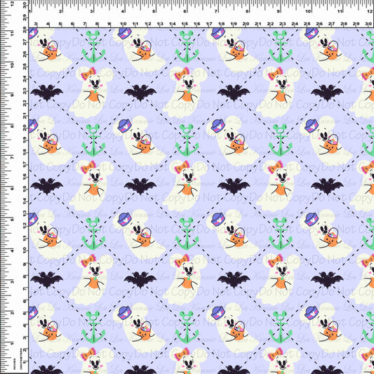 Halloween Cruise - Purple Argyle - Small Scale