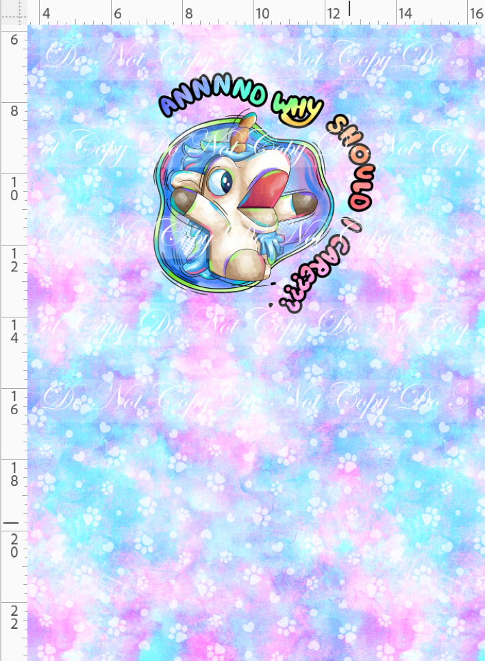 Heeler Hideaway - Panel - Unicorse - Blue Purple - child