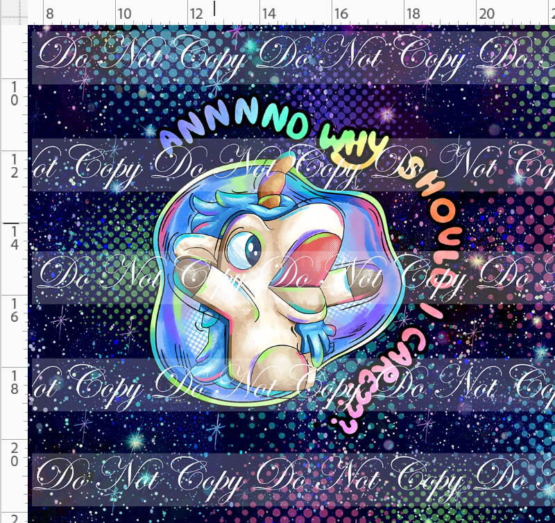 Heeler Hideaway - Panel - Unicorse - Navy - adult