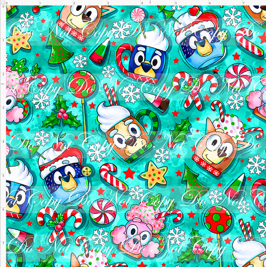 Heeler Holidays - Cocoa cups - main - green - SMALL SCALE