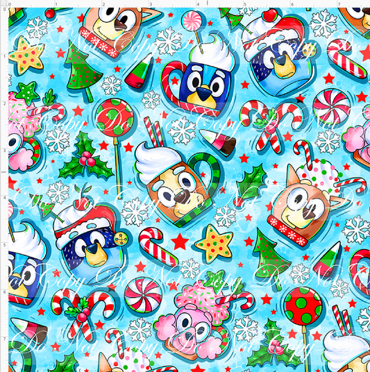 Heeler Holidays - Cocoa cups - main - sky blue - SMALL SCALE