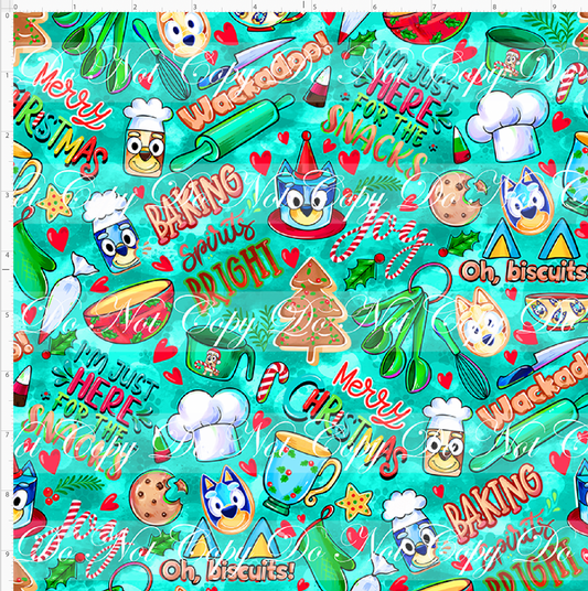 Heeler Holidays - cookies - Green - SMALL SCALE