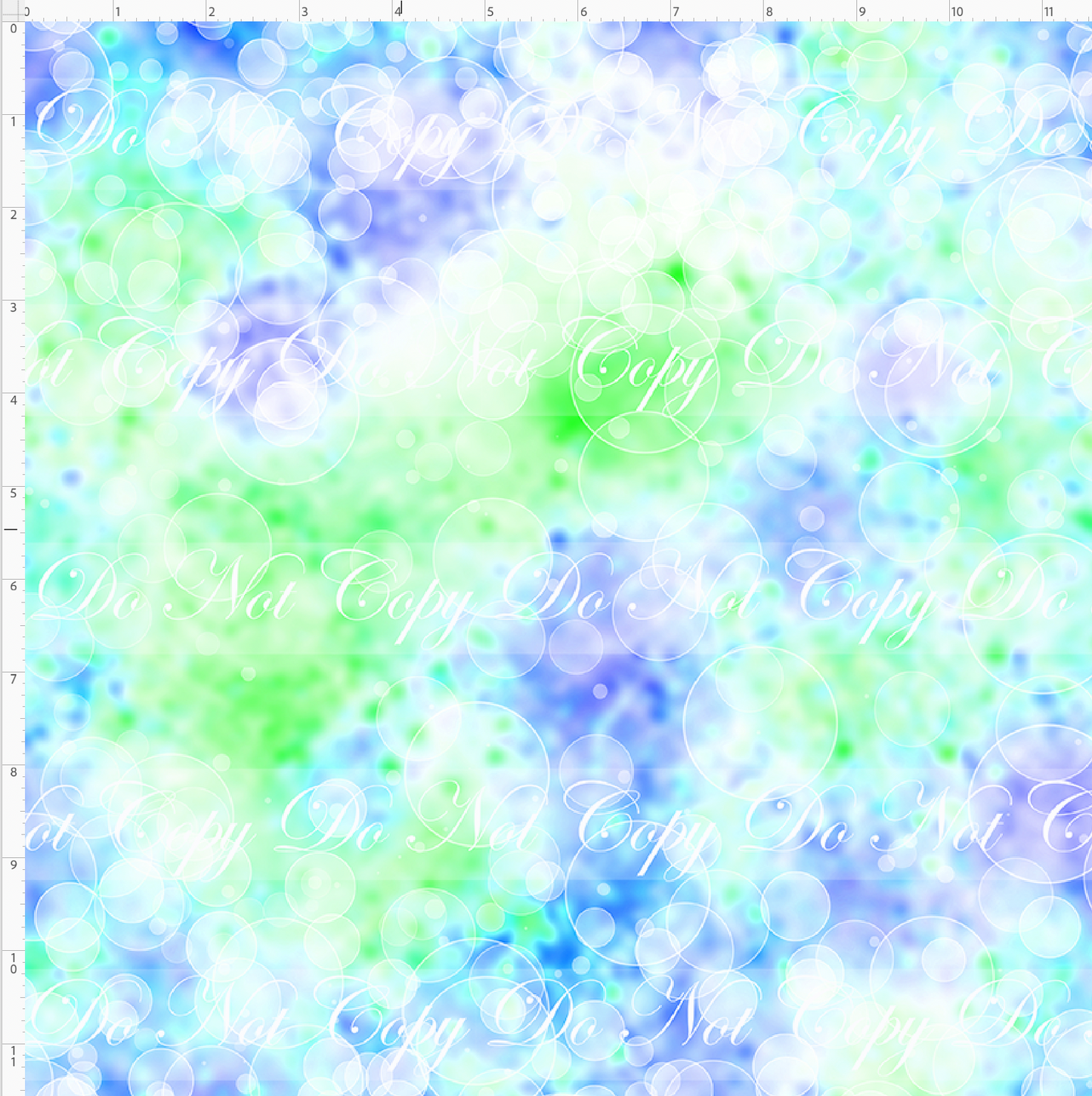 Imagination Dragon - Blue Green Background