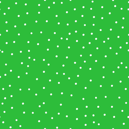 Kawaii Christmas - Polka Dots - Green